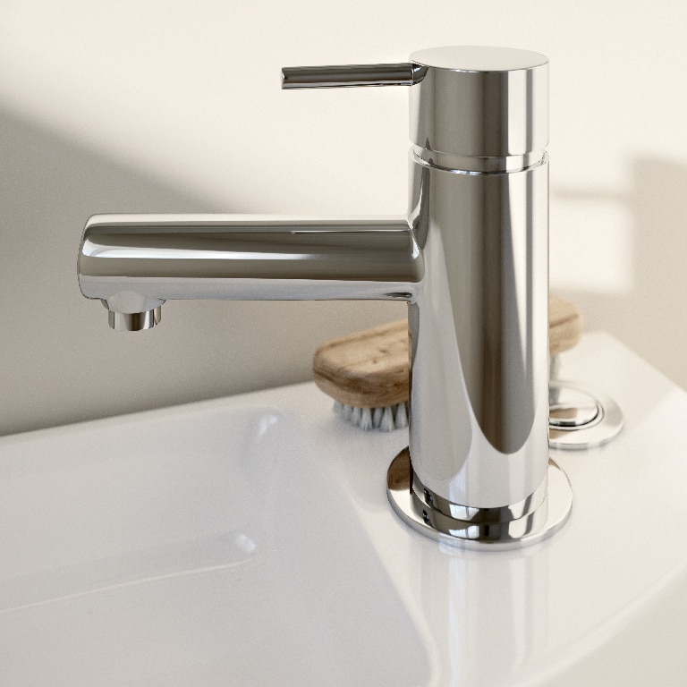 Set vas WC GOODHOME Cavally, portelan, rezervor 3/6 l, baterie lavoar, capac duroplast, alb