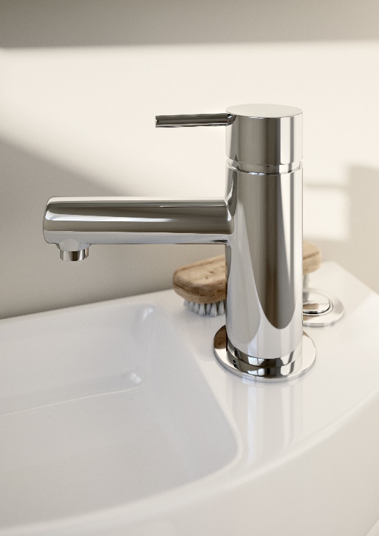 Set vas WC GOODHOME Cavally, portelan, rezervor 3/6 l, baterie lavoar, capac duroplast, alb