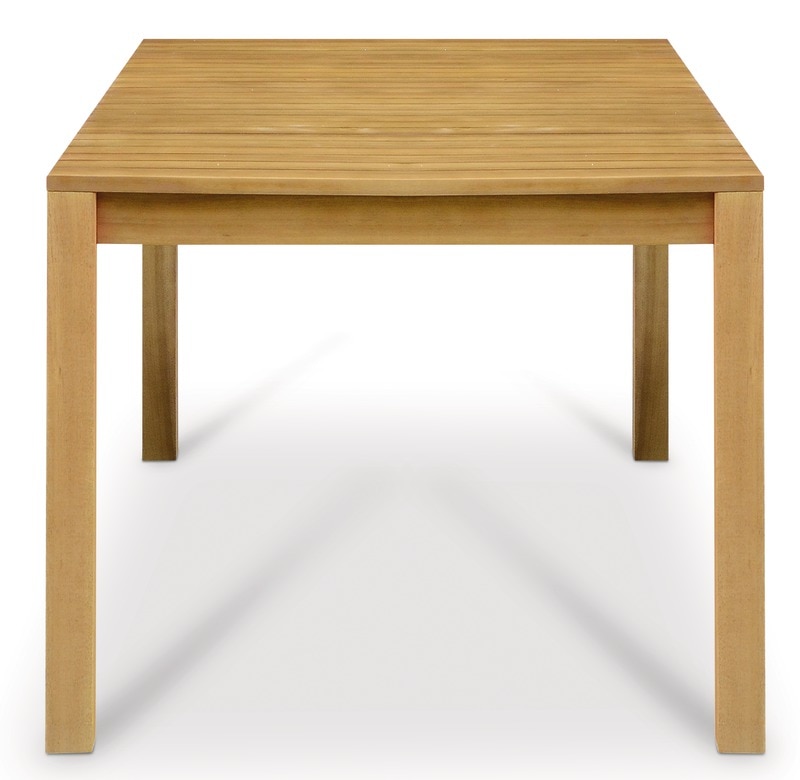 Masa de gradina, lemn, natur, dreptunghiulara, 6 persoane, 150 x 90 x 75 cm • GoodHome denia