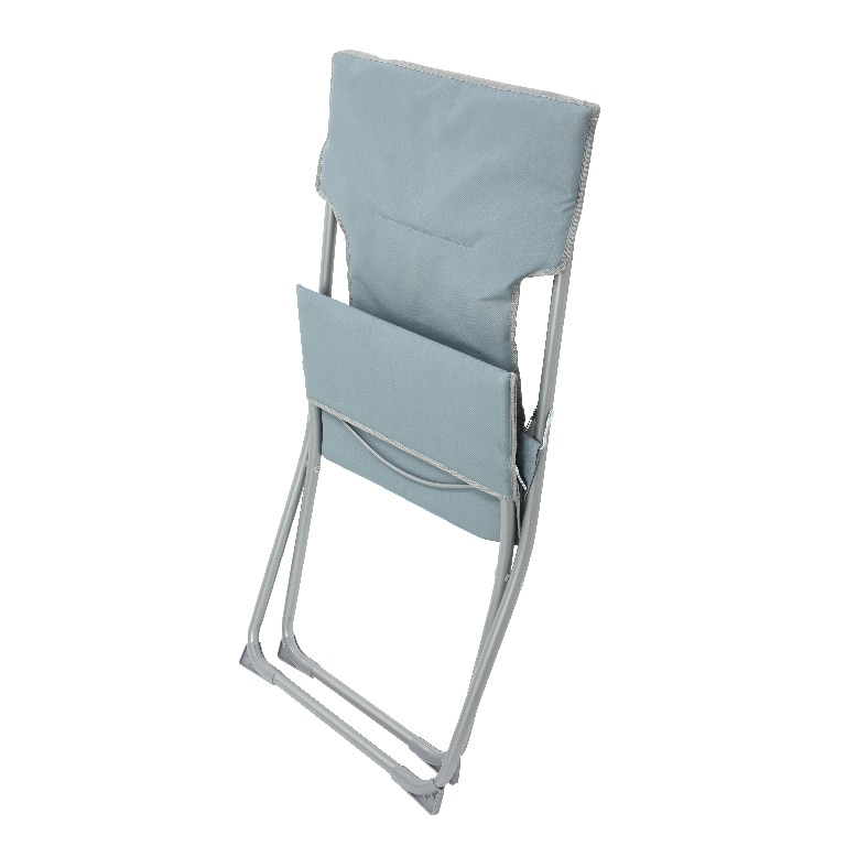 Sezlong pliabil BLOOMA Levana, 80 x 59 x 89 cm, sarcina maxima 110 kg, metal si panza, gri