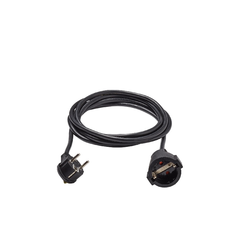 Cablu Prelungitor 1 priza,fisa stecher, negru, 16 A, H05VV-F, 1.5 mmp x 3 m • Diall