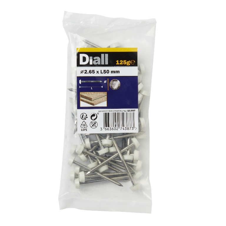 Cuie bituminoase UPVC Diall, 2.65 x 50 mm, 125g 