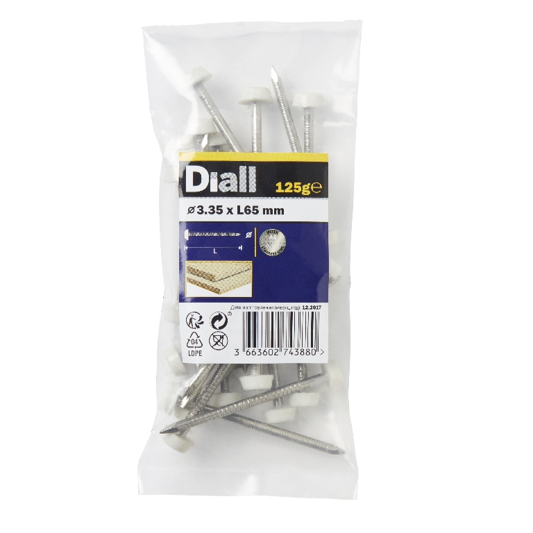 Cuie bituminoase UPVC Diall, 3.35 x 65 mm, 125 g 