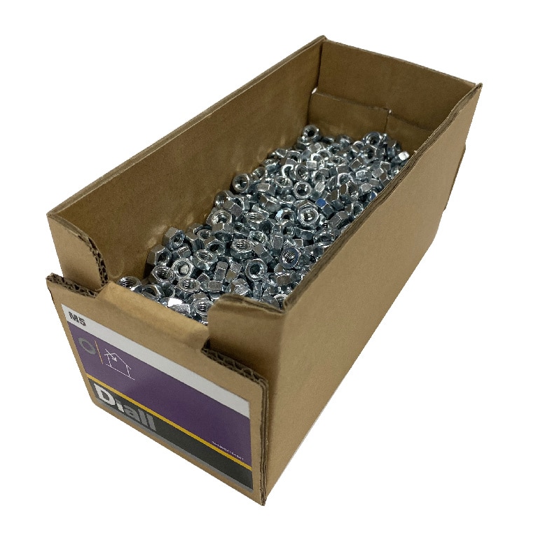 Piulita hexagonala din otel placat cu zinc diam. 5 bucati. In vrac