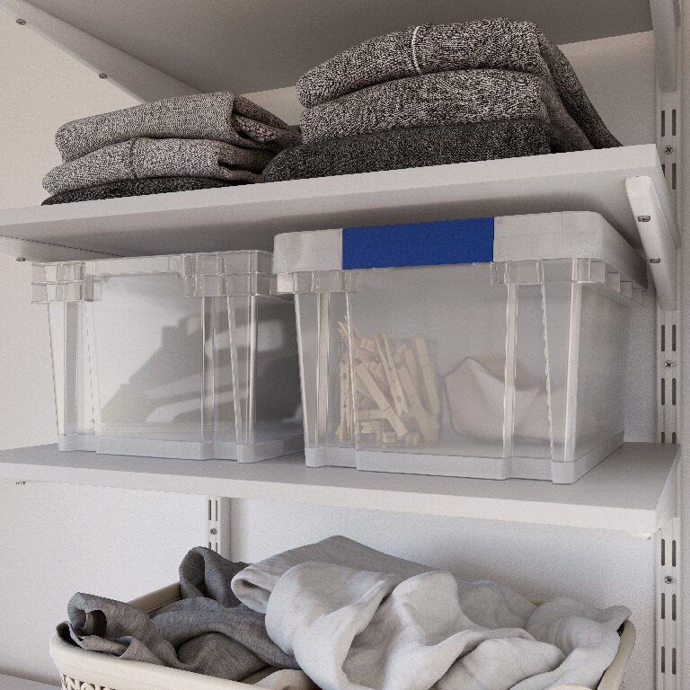 Ladita compacta, 389 x 288 x 200 mm, 15 l, transparenta 