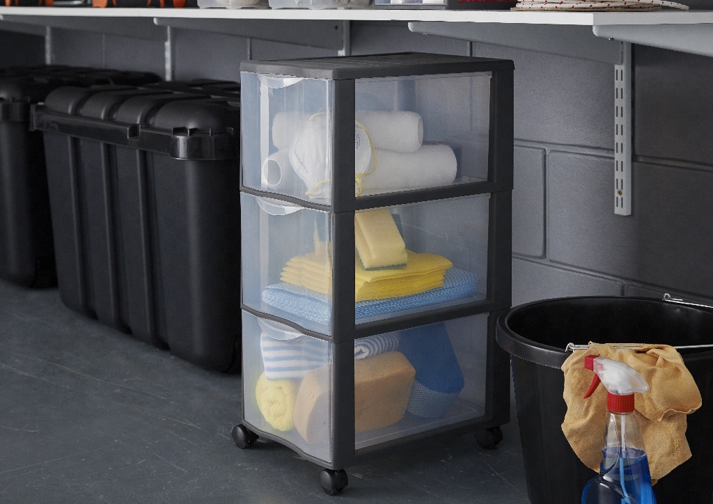 Dulap organizator, plastic, 36.5 x 26 x 63.5 cm • Kontor