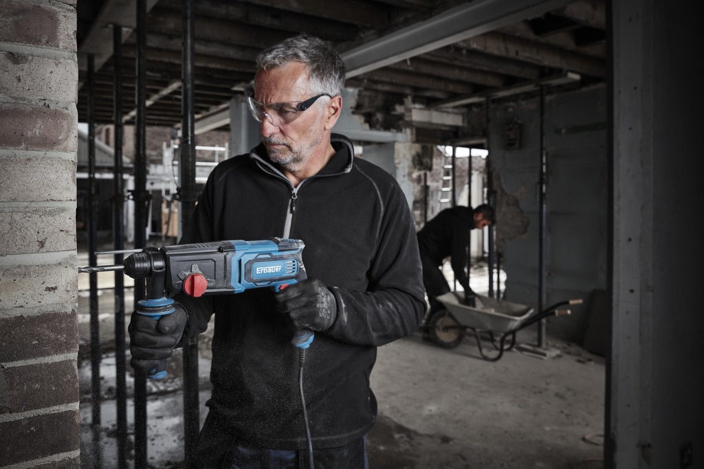 Ciocan rotopercutor Erbauer ERH750, 750W, 5300 bpm, 3J