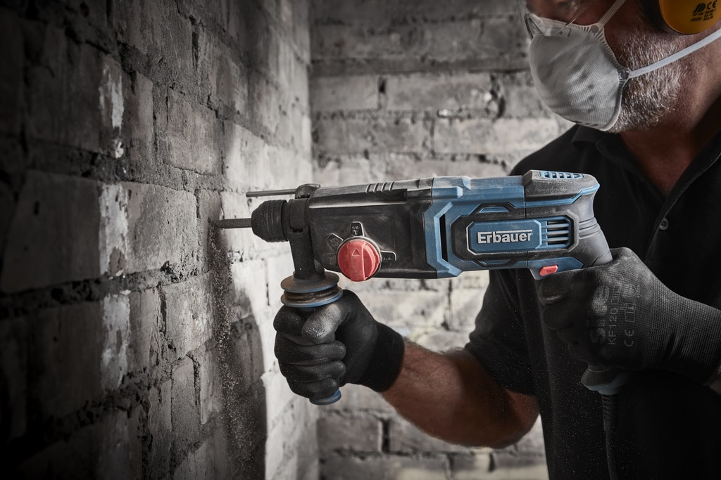 Ciocan rotopercutor Erbauer ERH750, 750W, 5300 bpm, 3J