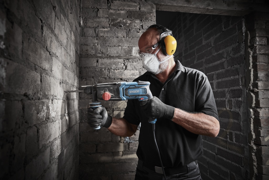 Ciocan rotopercutor Erbauer ERH750, 750W, 5300 bpm, 3J