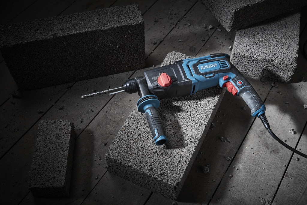 Ciocan rotopercutor Erbauer ERH750, 750W, 5300 bpm, 3J