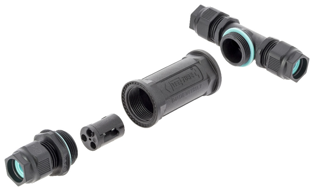 IP68 Conector in T cu 3 poli  Diall