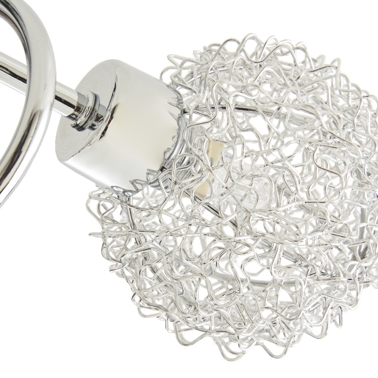 Plafoniera 3 spoturi LED COLOURS Caelus, 3 x G9, 40W, IP20, crom