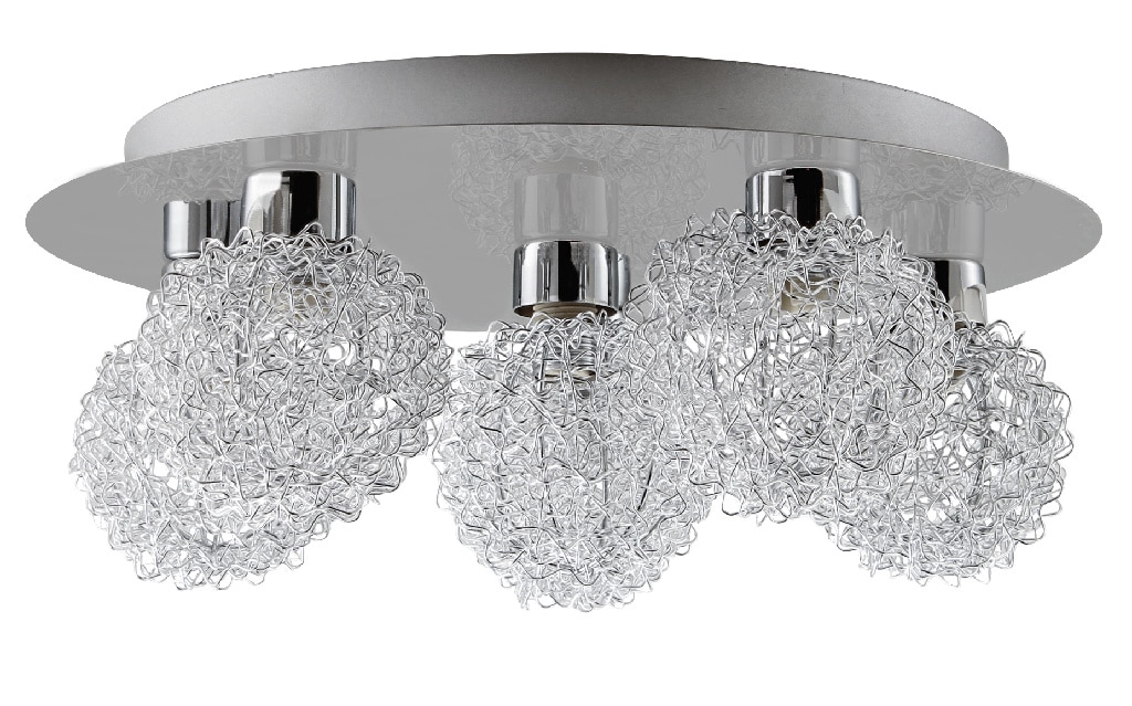Plafoniera LED, 6 x 40 W, argintiu, metal • Colours Caleus