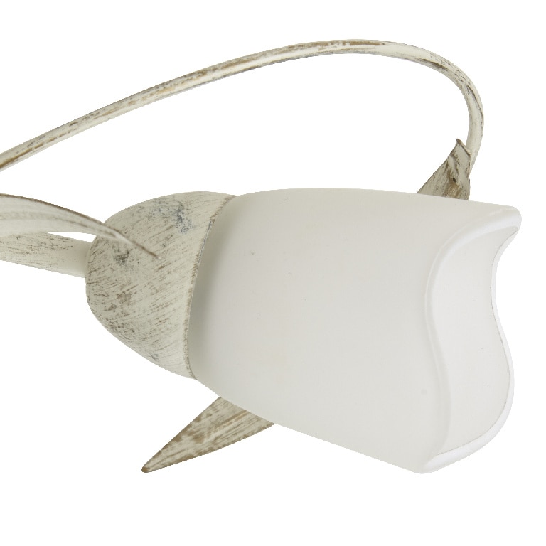 Plafoniera, 5 x 40 W, crem, sticla si metal  Colours Honos