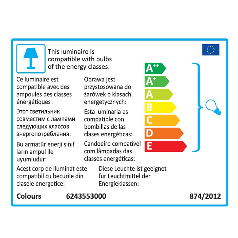 Plafoniera, 5 x 40 W, argintiu, otel si sticla • Colours Mantus