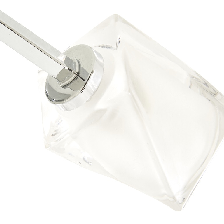 Plafoniera, 3 x 40 W, argintiu, otel si sticla • Colours Glacies