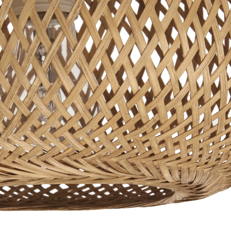 Plafoniera LED COLOURS Bambus, E27, 42W, IP20, maro