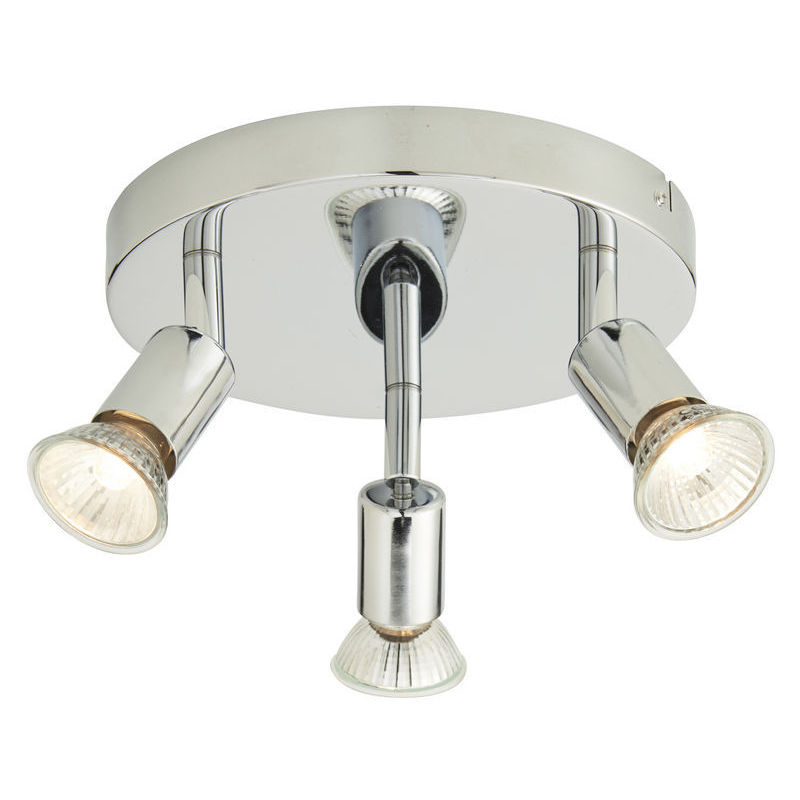 Sild 3 spoturi, GU10, IP20, argintiu • Coulours, Sasha