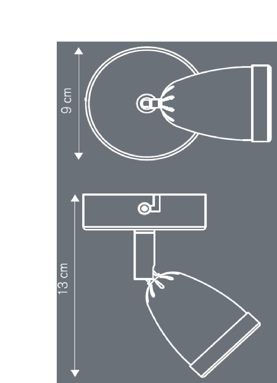 Plafoniera LED, 1 x 35 W, GU10, 240 V, metal, argintie  Apheliotes