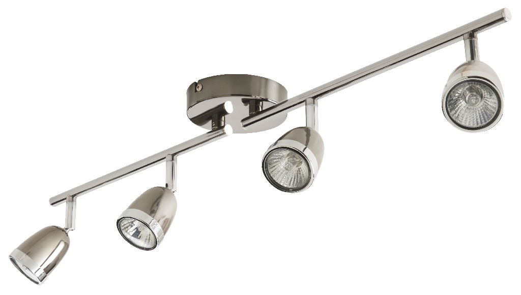 Plafoniera LED, crom, 4 x 140 W, GU10, 240 V, metal • Apheliotes