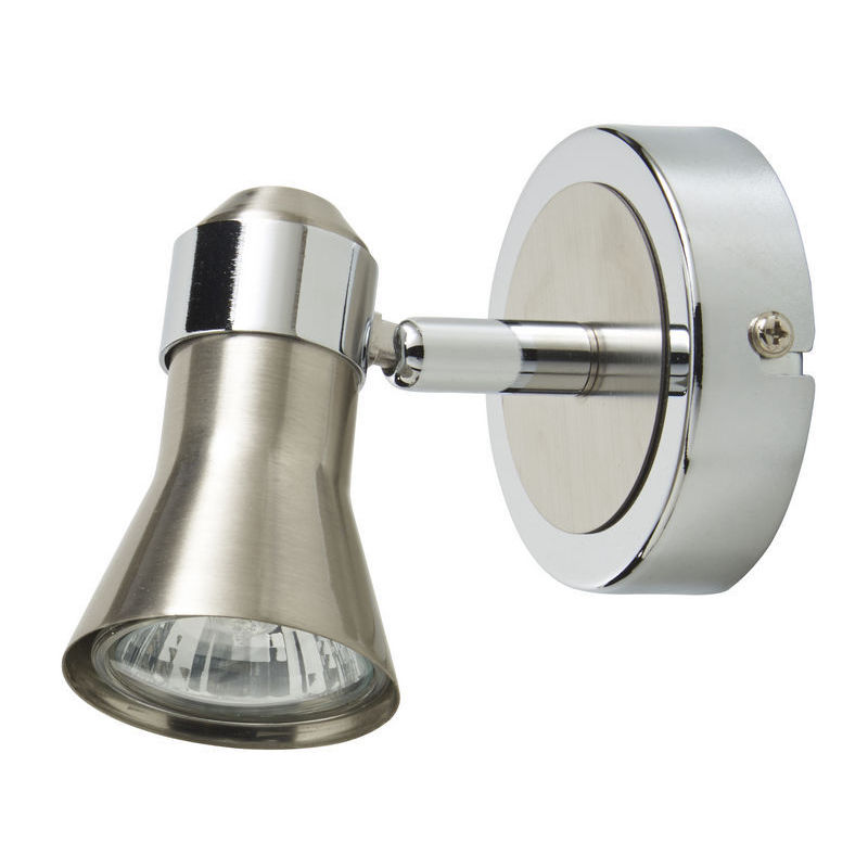 Spot, GU10, W50, argintiu, metal si sticla  APHRODITUS