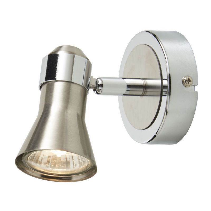 Spot, GU10, W50, argintiu, metal si sticla  APHRODITUS