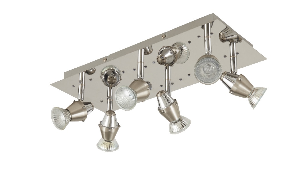 Spot cu LED integrat, argintiu, 6 x 50W, 240V, metal • Colours Ceraon