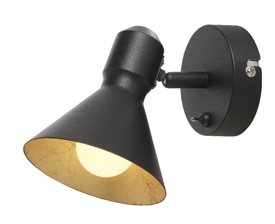 Plafoniera LED, neagra, 1 x 40 W, E14, 240 V, metal • Kedros