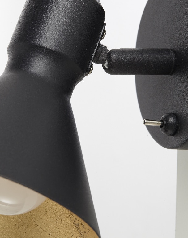 Plafoniera LED, neagra, 1 x 40 W, E14, 240 V, metal • Kedros