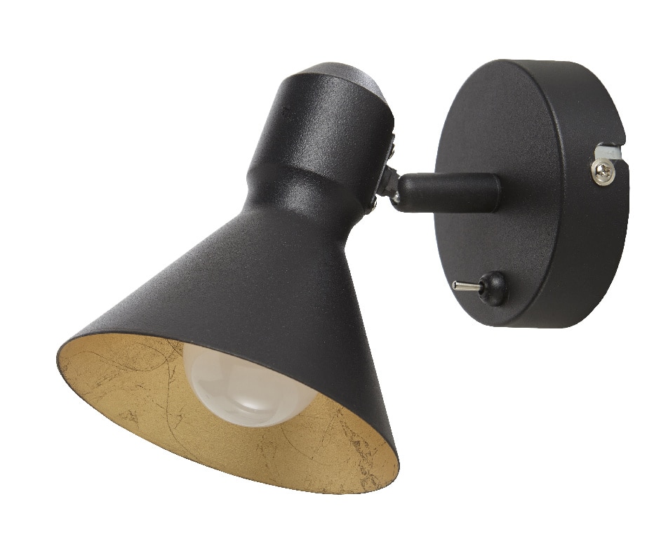 Plafoniera LED, neagra, 1 x 40 W, E14, 240 V, metal • Kedros