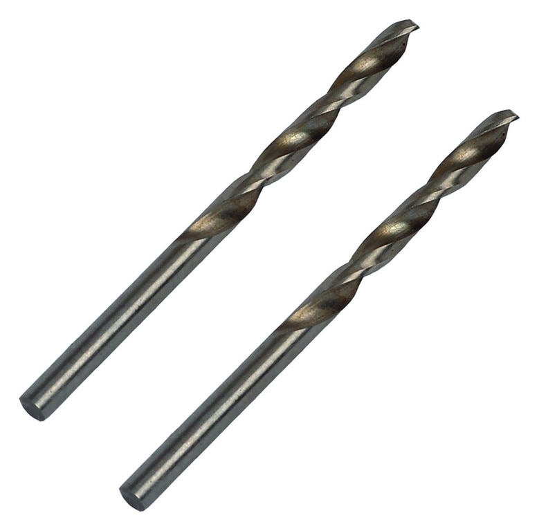 Burghiu pentru metal Forge Steel, HSS DIN 338, 2 bucati, negru, 2.5 x 57 mm, otel