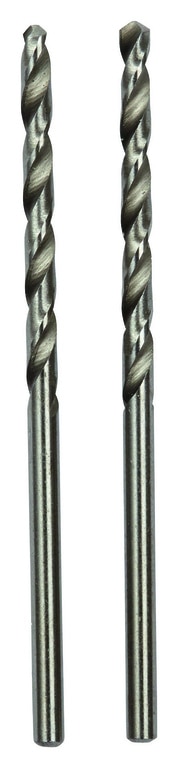 Burghiu pentru metal Forge Steel, HSS DIN 338, 2 bucati, negru, 2.5 x 57 mm, otel