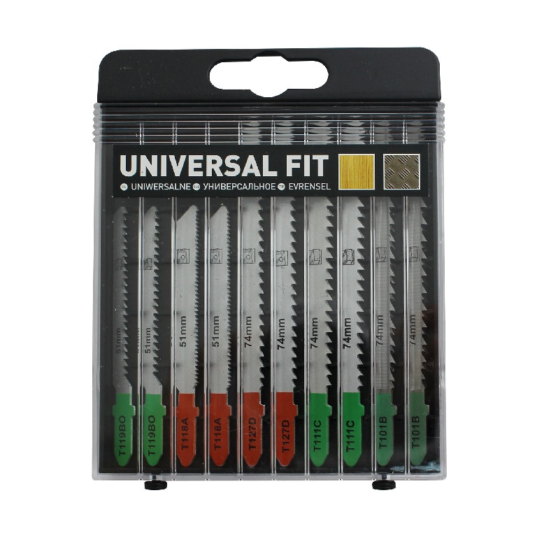 Set 10 lame fierastrau pendular Universal Fit, 51 mm, 74 mm