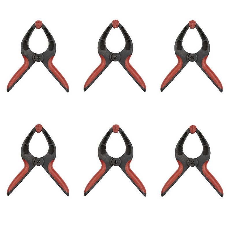 Set 6 cleme cu arc Magnusson, plastic