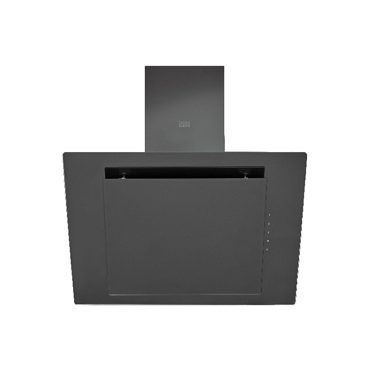 Hota decorativa, 60 cm, sticla neagra, 650 mc/ora, 64 dB, filtru din aluminiu