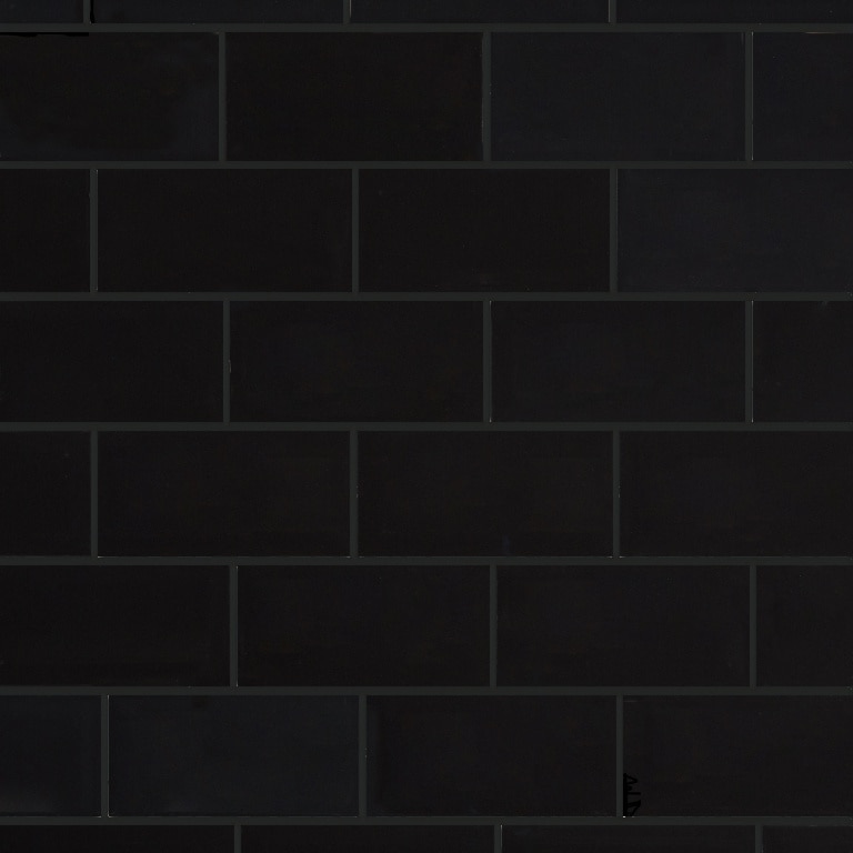 Faianta interior, negru, 20 x 10 cm x 7.5 mm, dreptunghiulara, 0.8 mp • GoodHome Trentie