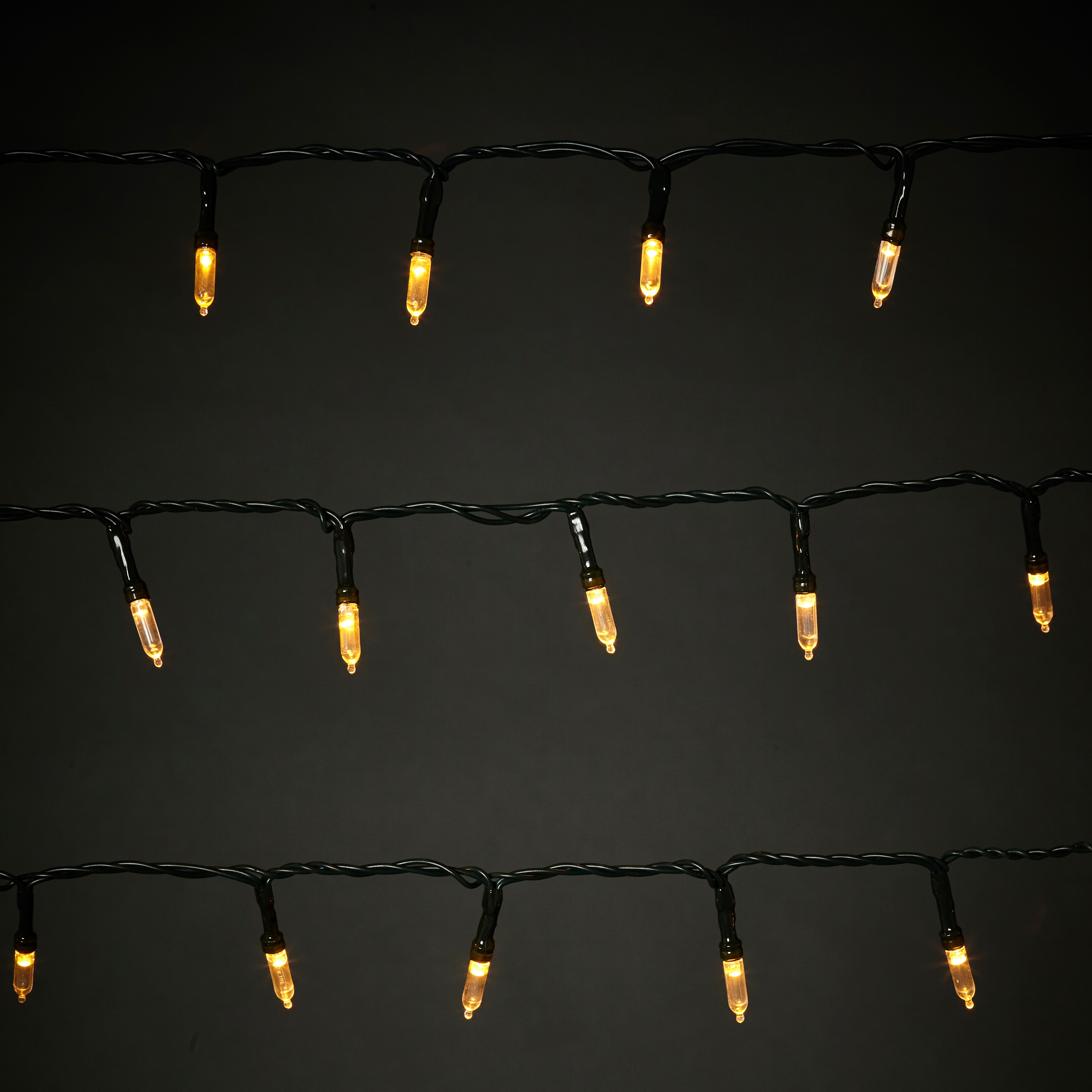 Instalatie de Craciun, 50 LED, 7 m, iluminare alb cald