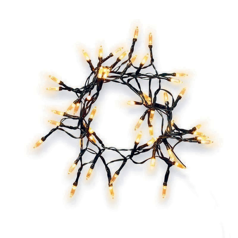 Instalatie de Craciun, 50 LED, 7 m, iluminare alb cald