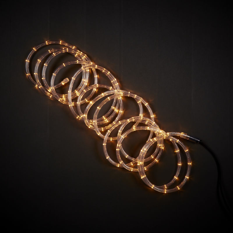 Cablu luminos LED, 8 m, iluminare alb galben