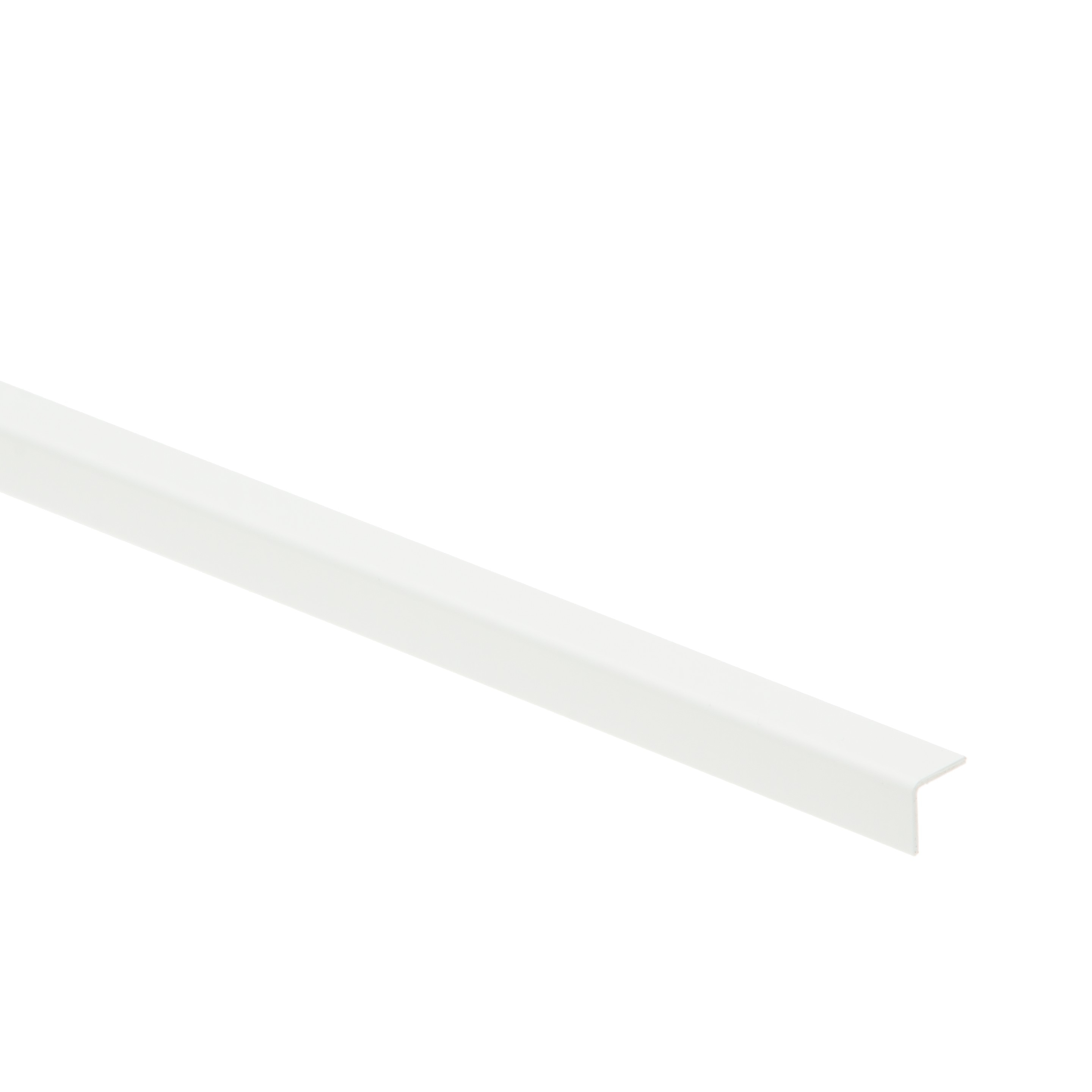 Coltar PVC, 10 x 10 mm, 2.4 m, alb