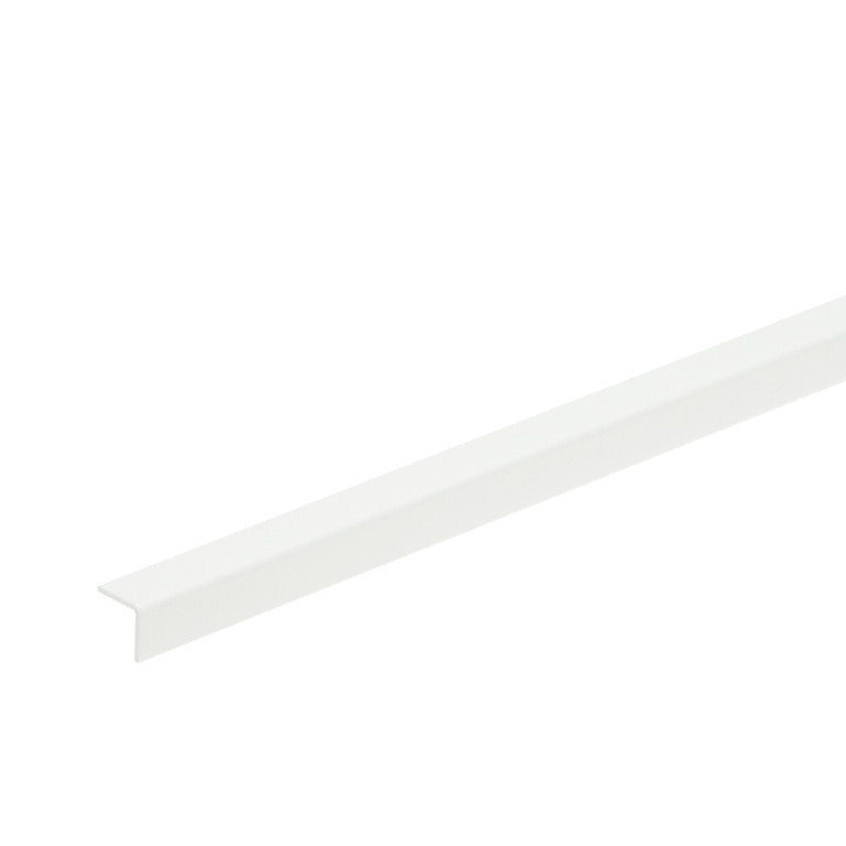 Coltar PVC, 10 x 10 mm, 2.4 m, alb