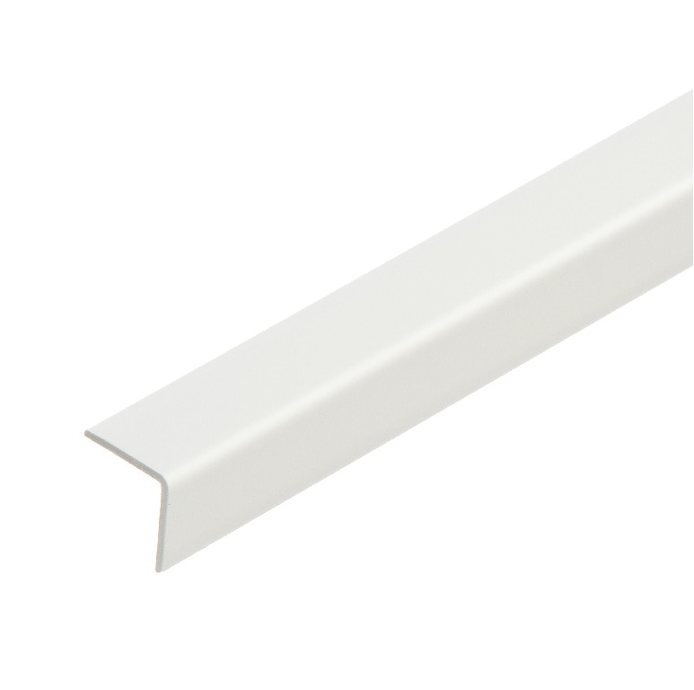 Coltar PVC, 15 x 15 mm, 2.4 m, alb