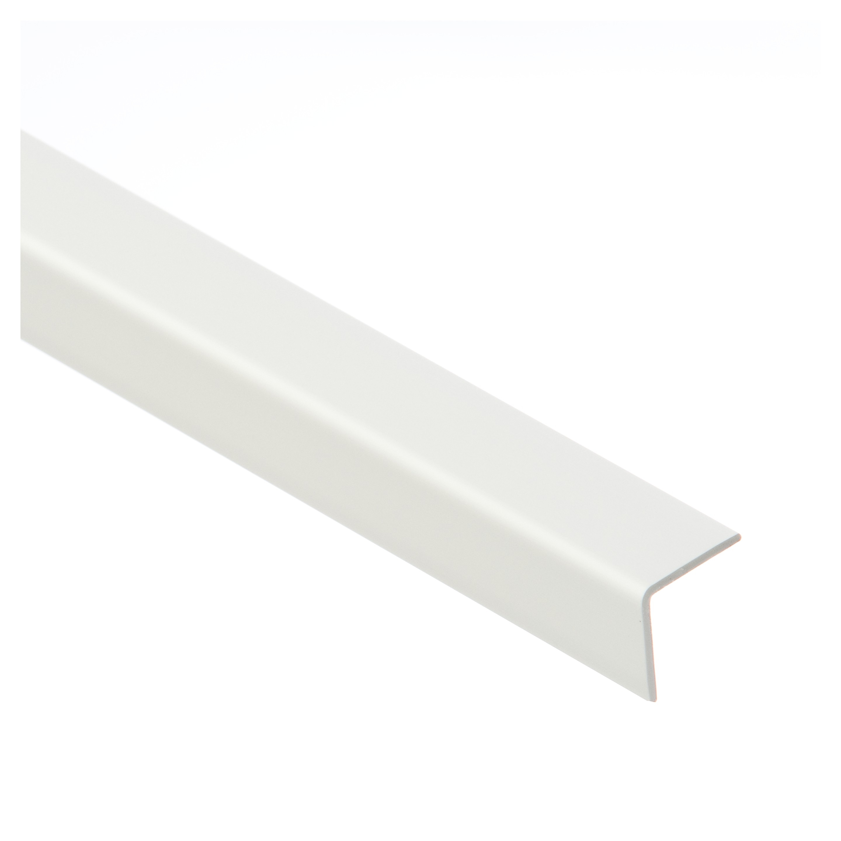 Coltar PVC, 15 x 15 mm, 2.4 m, alb