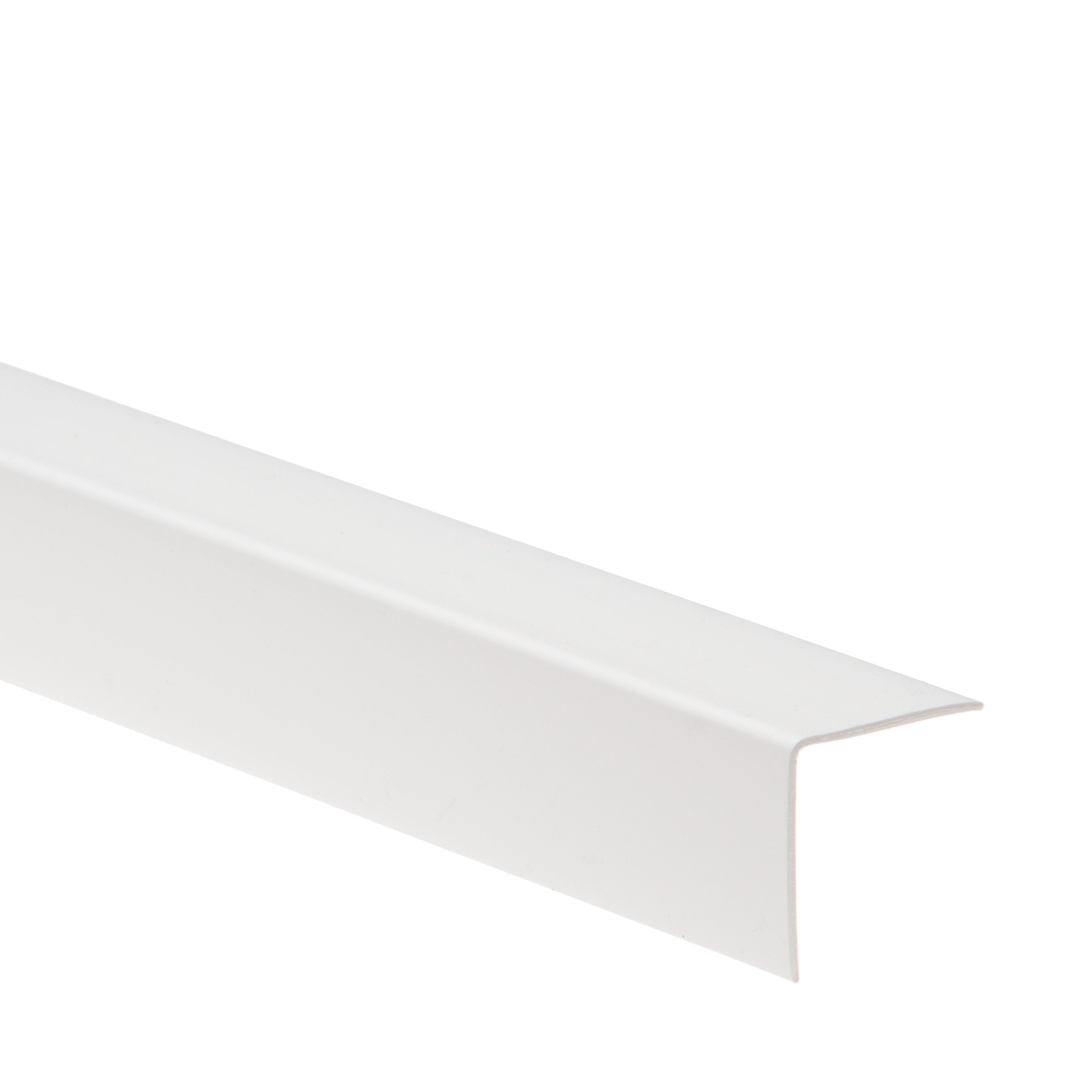 Coltar PVC, 25 x 25 mm, 2.4 m, alb