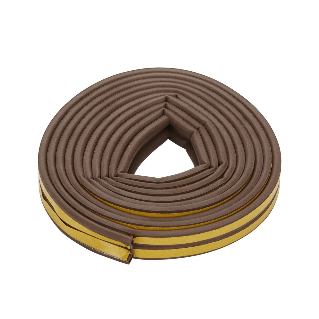 Banda de etansare, autoadeziva 9 x 6.5 mm, lungime 6 m, culoare maro cu dunga 