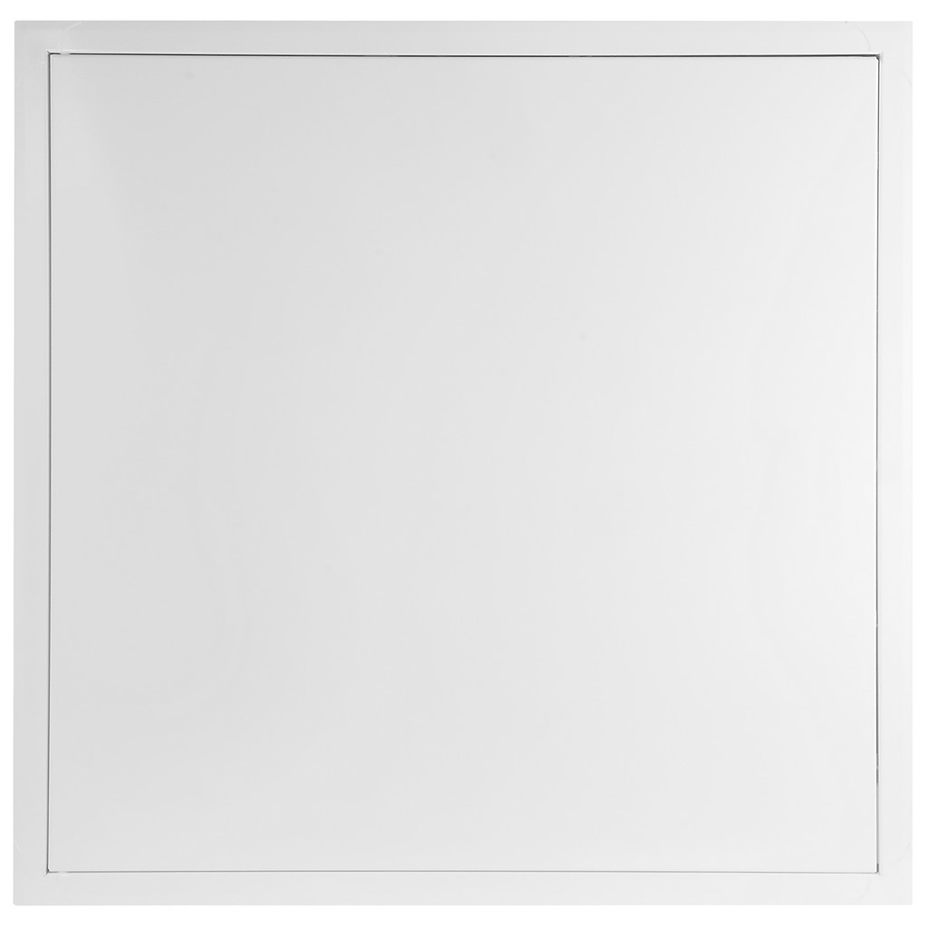 Usa de vizitare, alb, metal, 500 x 500 mm • Diall