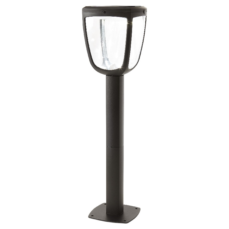 Stalp solar LED BLOOMA Seldovia, 1.9W, 160lm, IP44, senzor de miscare, negru