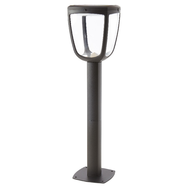 Stalp solar LED BLOOMA Seldovia, 1.9W, 160lm, IP44, senzor de miscare, negru