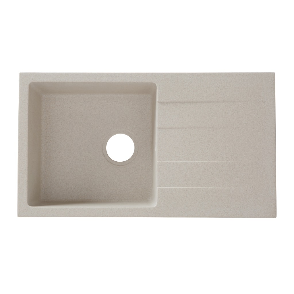 Chiuveta bucatarie cuart compozit, reversibila, 76 x 43 cm, adancime 15 cm, bej  Cooke & Lewis