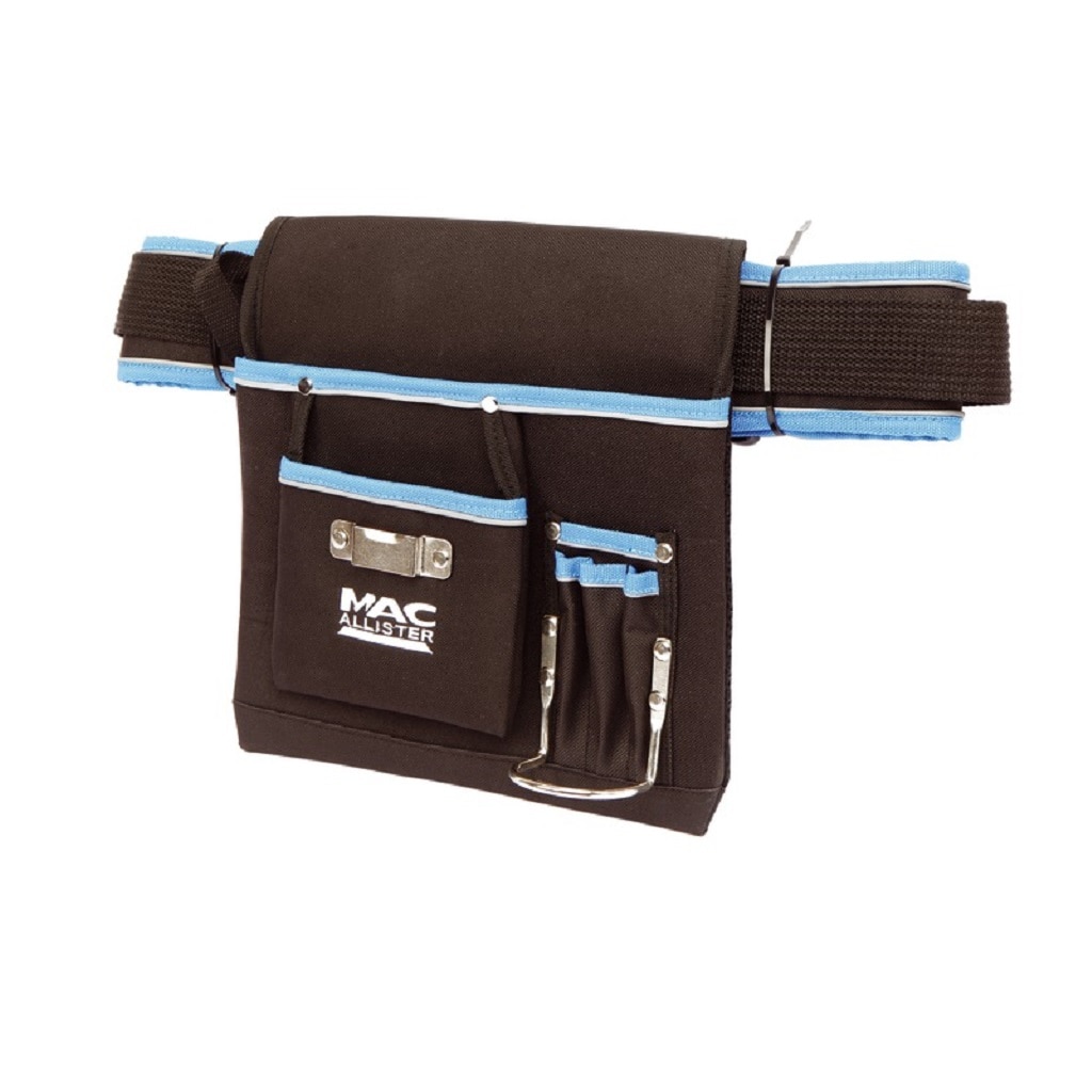 Centura scule si unelte Mac Allister, ajustabila 90-120 cm, 6 buzunare